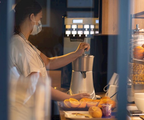 Le buffet du petit déjeuner : deux options !
